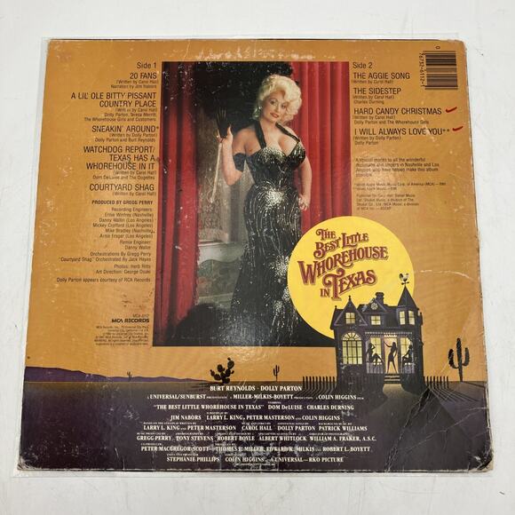 THE BEST LITTLE WHOREHOUSE IN TEXAS SOUNDTRACK DOLLY PARTON BURT REYNOLDS - Picture 3 of 8